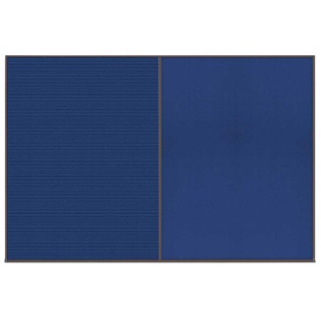 United Visual Products Enclosed Corkboard, 1 Door, 72"x36", 4" Fra UV3404-BRONZE-CORK